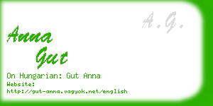 anna gut business card